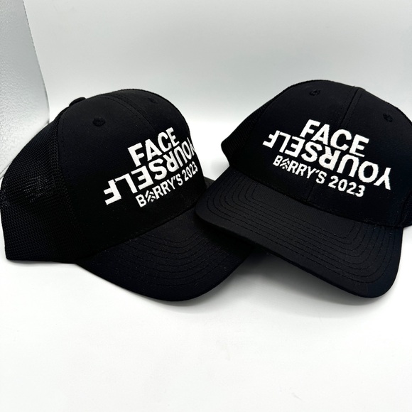BUNDLE of 2 Barry’s Bootcamp Hats , Face Yourself Challenge 2023 Finisher Prize - Picture 2 of 13